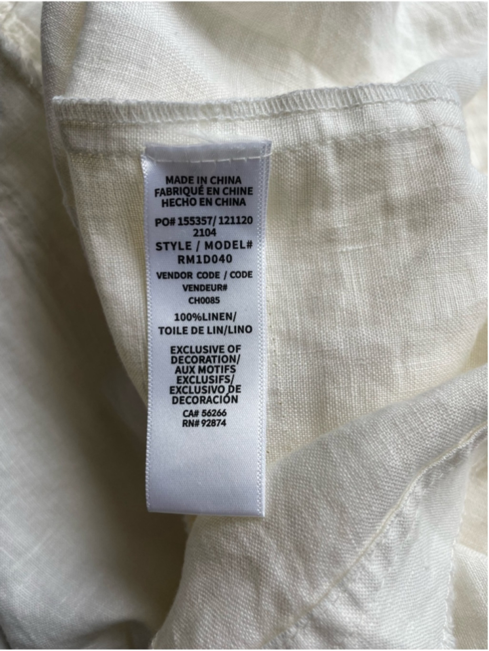 Splendid White Linen Shift Dress Sleeveless Minimal Summer XL - Picture 7 of 10